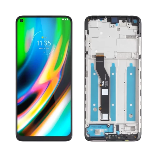 Display Moto G9 Plus Com Aro