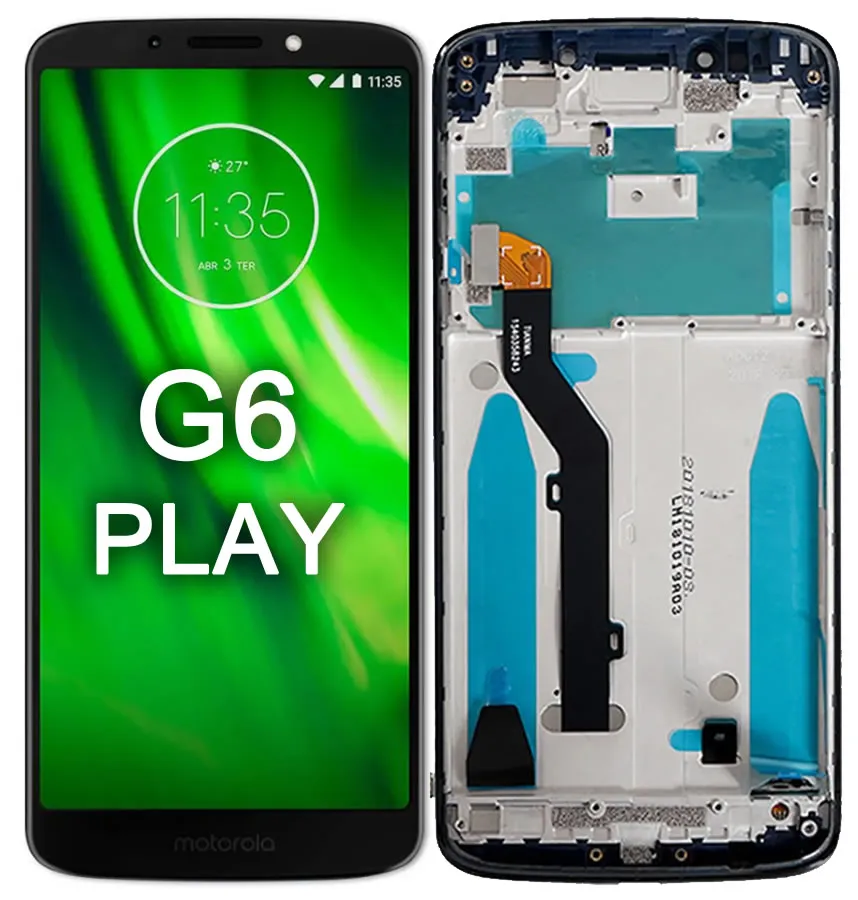 Display Moto G6 Play Com Aro
