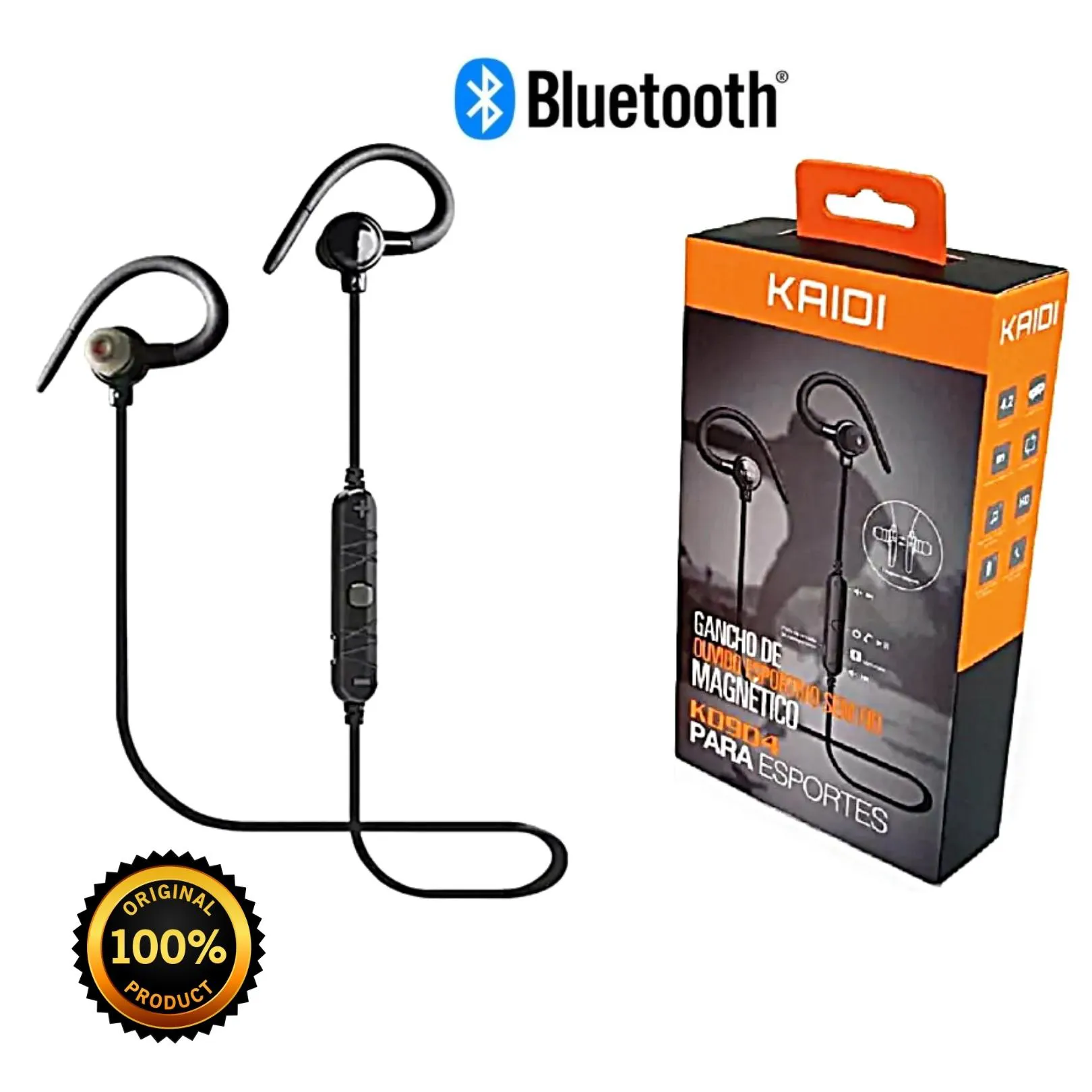 FONE KAIDI WIRELLES KD-904 - Imagem 3